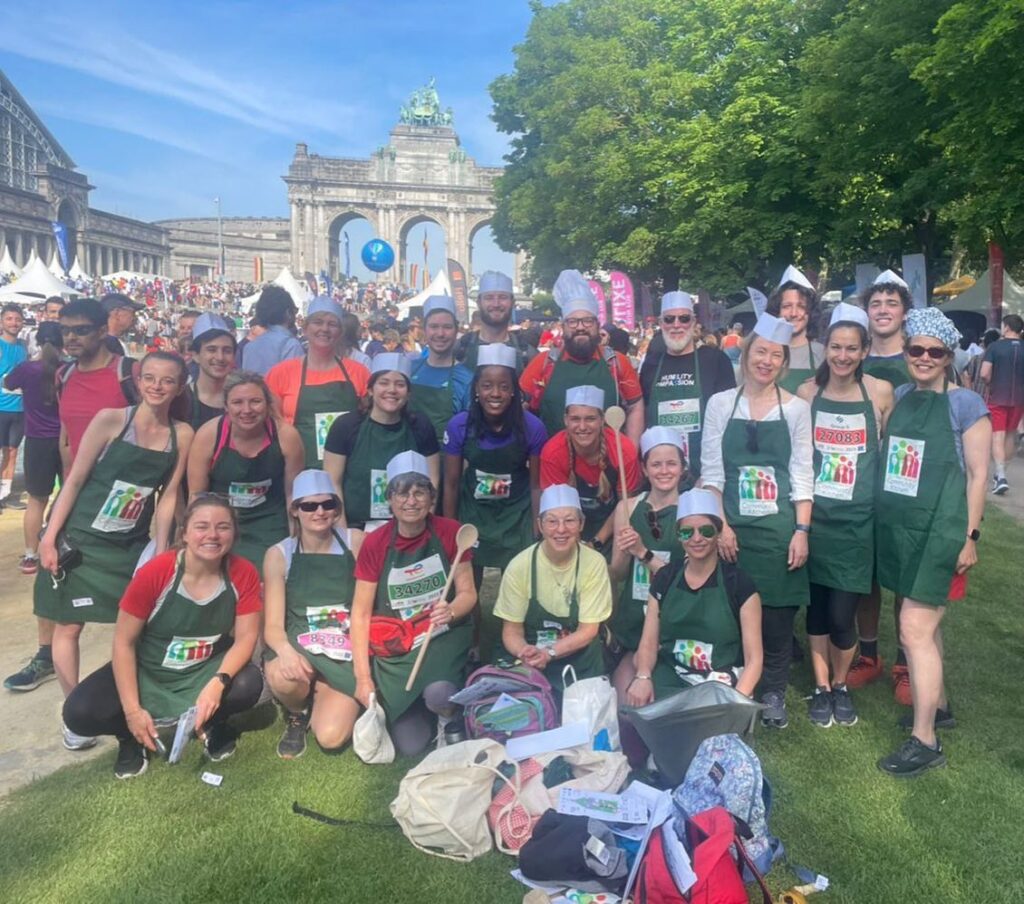 Our team of runners at the finish line